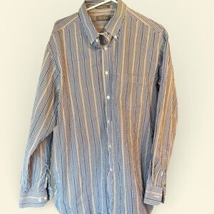 Daniel Cremieux Signature Collection Blue and White Checkered Shirt